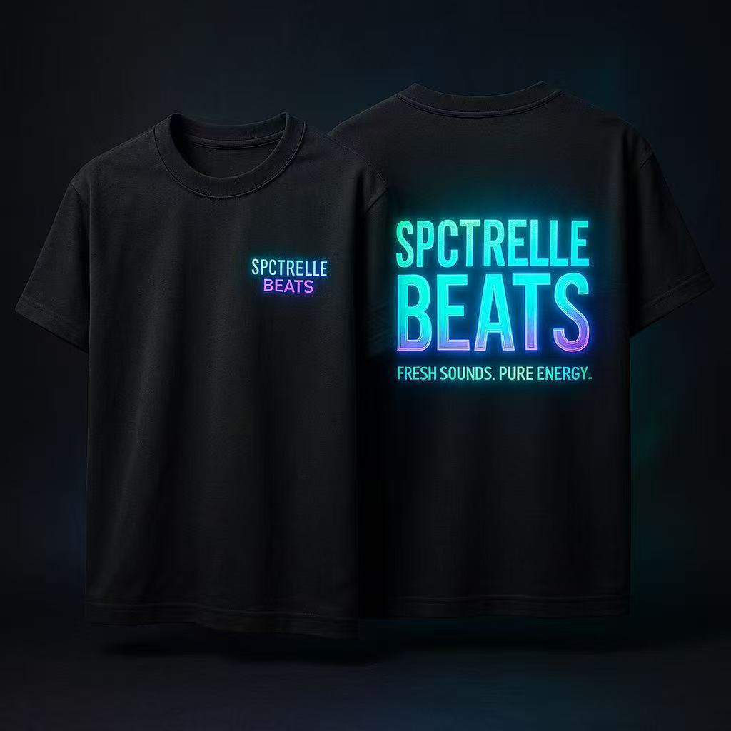 Spectrelle Beats Neon Graphic T-Shirt